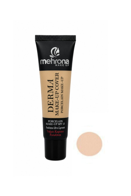 کرم پودر تیوپی مهرونا مدل Derma Make-Up Cover SPF15