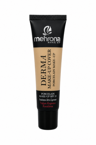 کرم پودر تیوپی مهرونا مدل Derma Make-Up Cover SPF15