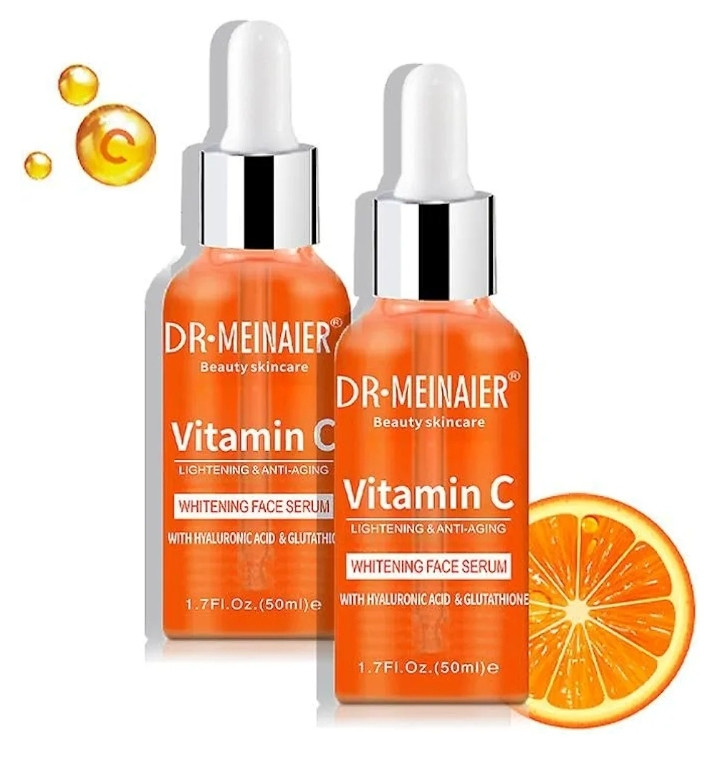 سرم مایع ویتامین سی 20% و هیالورونیک اسید DR.MEINAER | روشن کننده، آبرسان و ضد پیری پوست صورت